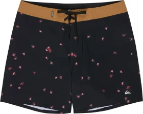 Quiksilver Surfsilk Kaimana Printed 16" Badeshorts black/fallen blossom (Herren)