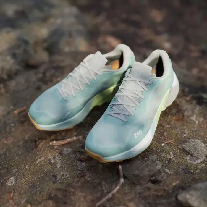 adidas Terrex Agravic Ultra semi flash aqua/wonder silver/lucid lemo (Damen)