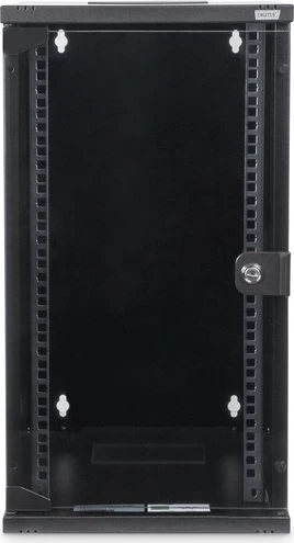 Digitus Professional DN-10 10" Wandschrank 12HE, Sicherheitsglastür, IP2X, schwarz, 300mm tief