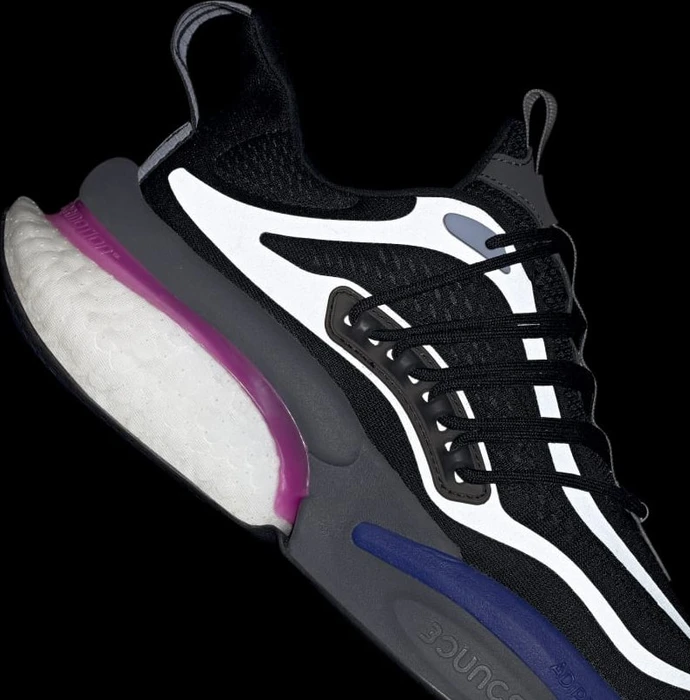 adidas Alphaboost V1 core black/lucid fuchsia/blue dawn