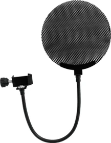 Omnitronic Mikrofon-Popfilter, Metall schwarz