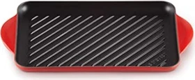 Le Creuset Gusseisen Grillpfanne rechteckig 32x22cm kirschrot