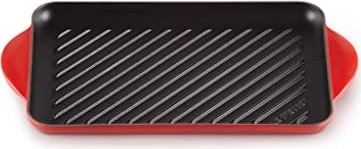 Le Creuset Gusseisen Grillpfanne rechteckig 32x22cm kirschrot