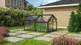 Vitavia Zola HKP 4mm Frühbeet 124x89cm schwarz