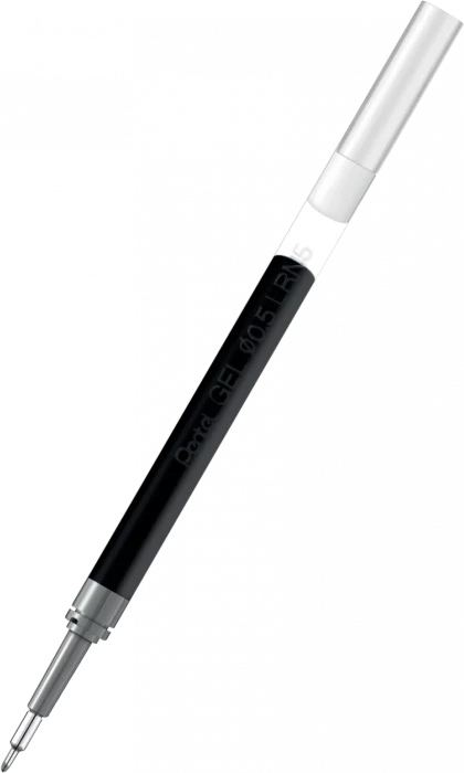 Pentel EnerGel Roller Pen LRN5-AX, Tintenrollermine 0.25mm (0.5mm Ball) schwarz, 12er-Pack