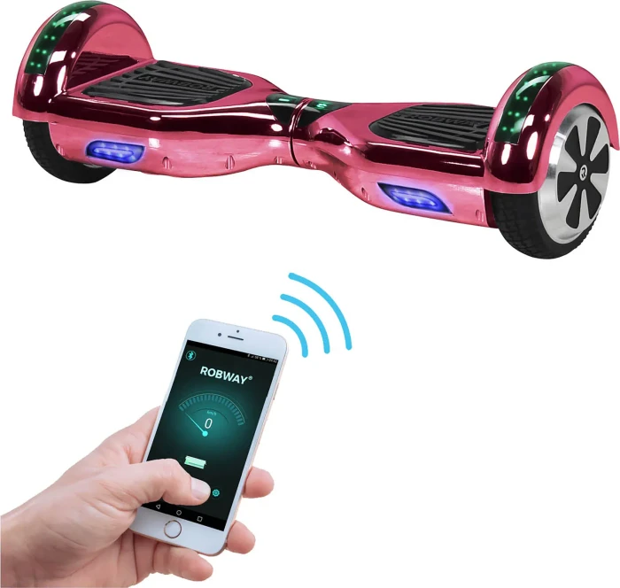 Robway W1 Chrome Edition Self Balancing Board pink