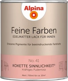 Alpina Farben Feine Farben Lack No. 41 Kokette Sinnlichkeit innen puderrosa edelmatt, 750ml
