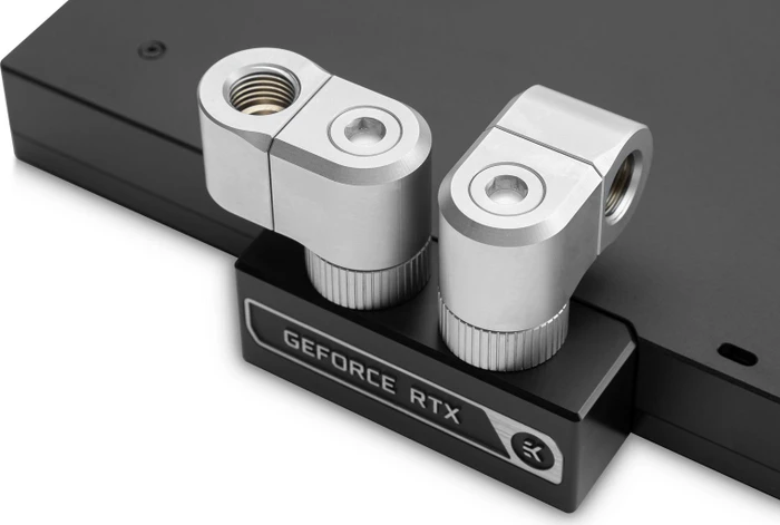 EK Water Blocks Quantum Line EK-Quantum Torque Rotary Offset 21, G1/4", 21mm Versatz, Satin Titanium