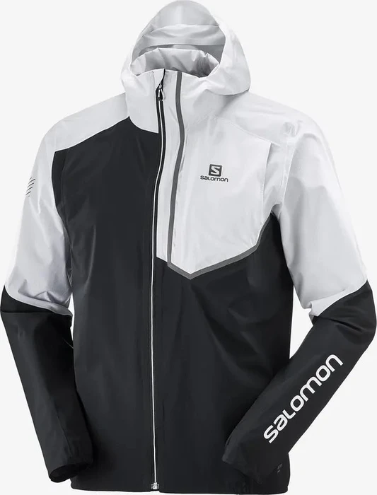 Salomon Bonatti Trail Laufjacke schwarz/weiß (Herren)