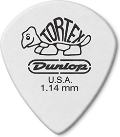 Dunlop Tortex White Jazz III Pick, 1.14mm, 12-Pack