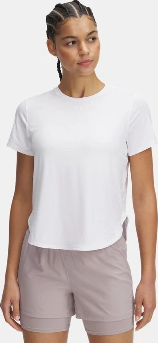 Under Armour Launch Elite Funktionsshirt kurzarm white/reflective (Damen)