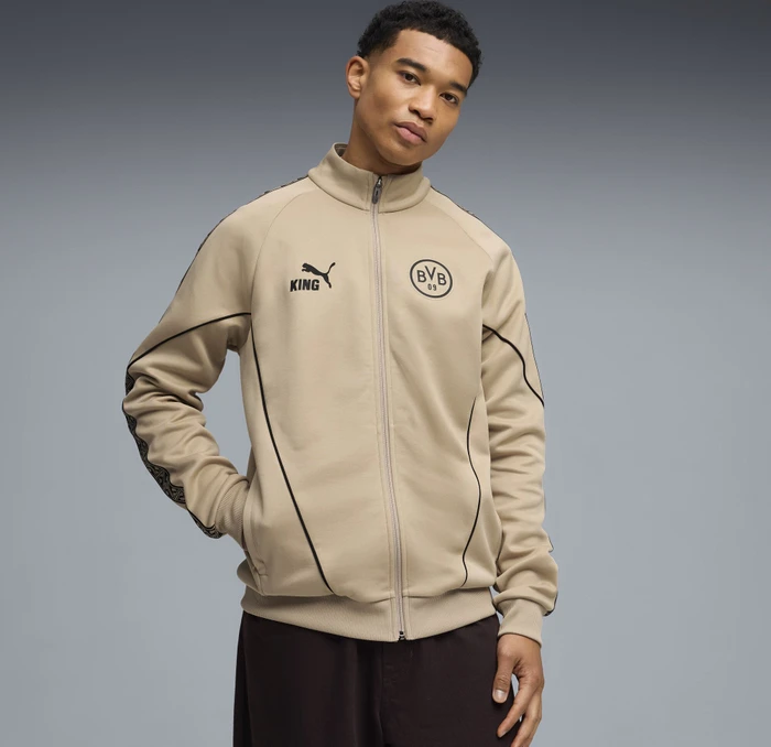 Puma Borussia Dortmund King Anthem Jacke alabaster/puma black (Herren)