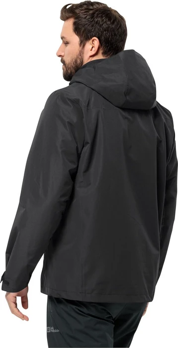 Jack Wolfskin Taubenberg 3in1 Funktionsjacke schwarz (Herren)