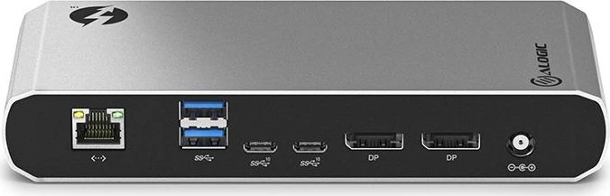 Alogic Turbo Docking Station Dual Display, Space Grey, Thunderbolt 3 [Buchse]