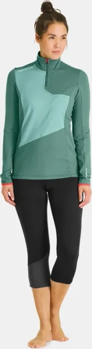 Ortovox Fleece Light Zip Neck Funktionsjacke arctic grey (Damen)