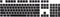 Endorfy PBT Pudding Keycaps, Kunststoff (PBT) Double-Shot, schwarz/transparent, 124 Tasten, ANSI-US Vorschaubild