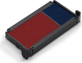 trodat 6/4912 Ersatz-Stempelkissen, blau/rot, 2er-Pack