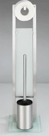 Wenko Rivalta WC-Garnitur silber Metall