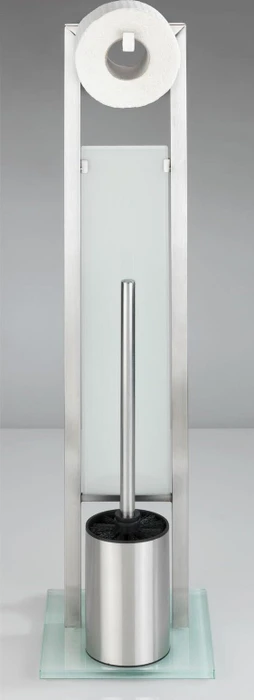 Wenko Rivalta WC-Garnitur silber Metall