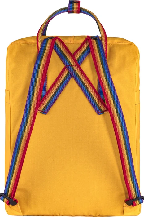 Fjällräven Kanken Rainbow warm yellow/rainbow pattern