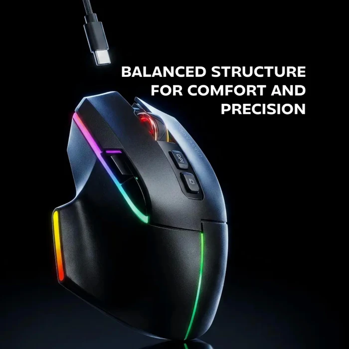 Mars Gaming MMW-VECTOR Tri-Mode Wireless schwarz, USB/Bluetooth