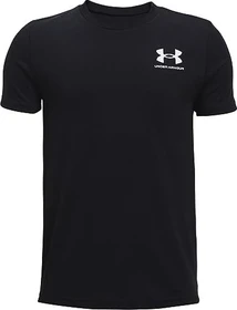 Under Armour Sportstyle Logo Funktionsshirt kurzarm schwarz/weiß (Junior)