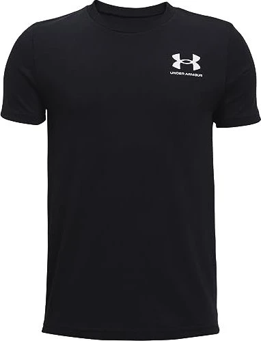 Under Armour Sportstyle Logo Funktionsshirt kurzarm schwarz/weiß (Junior)