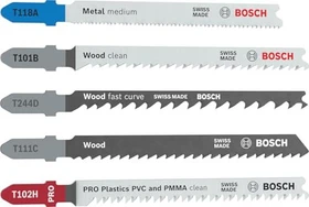 Bosch Professional PRO Multi Material Stichsägeblatt-Set, 5-tlg.