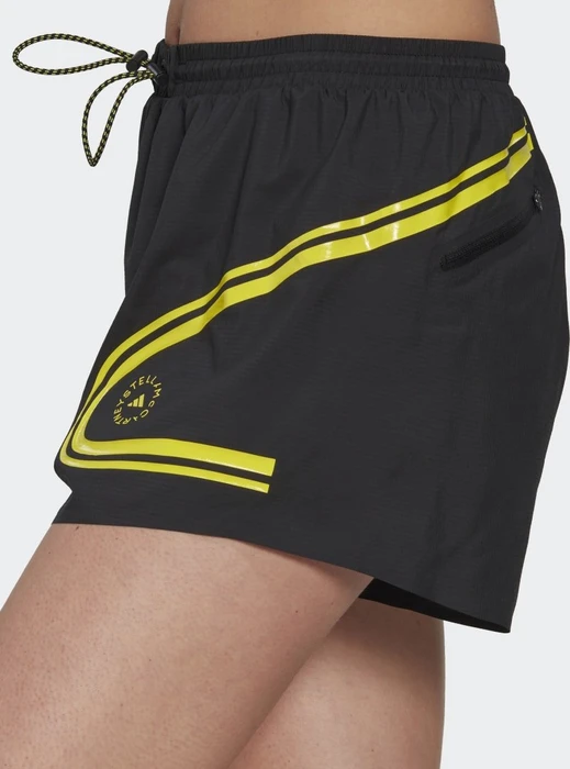 adidas by Stella McCartney TruePace Running Laufhose kurz black/shock yellow (Damen)