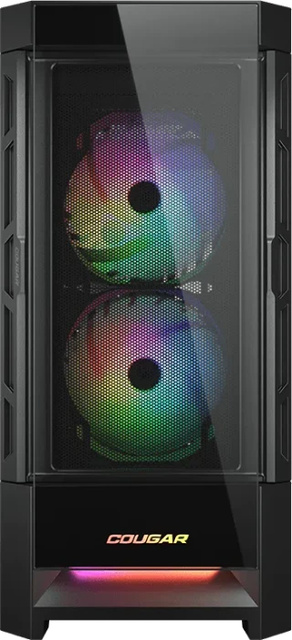 Cougar Duoface RGB, schwarz, Glasfenster
