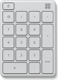 Microsoft Wireless Number Pad, Gletscherblau, Bluetooth