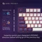 Dark Project ALU87A Violet Gaming Keyboard, weiß/violett, LEDs RGB, g3ms Sapphire, USB, US Vorschaubild