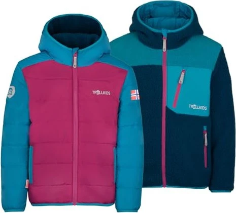 Trollkids Sandvika Turnover Funktionsjacke bright berry (Junior)