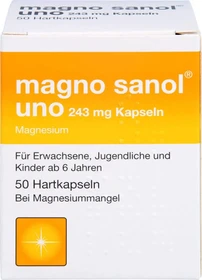 Zentiva Magno Sanol uno 243mg Hartkapseln, 50 Stück