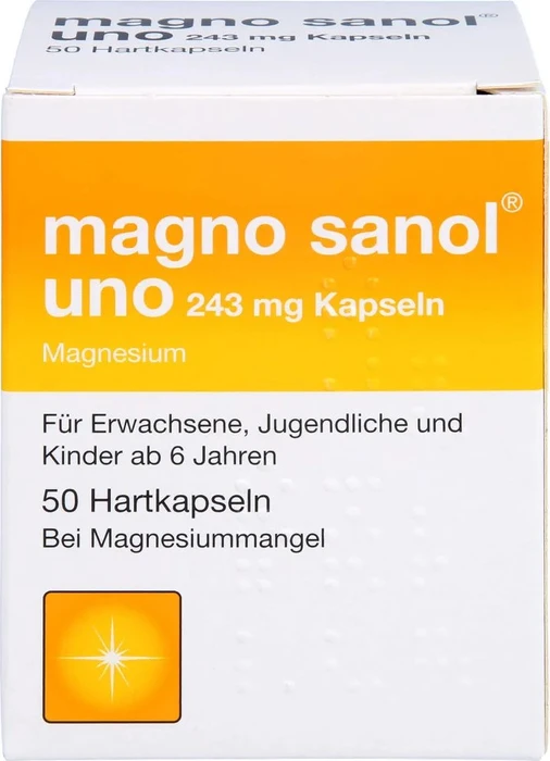 Zentiva Magno Sanol uno 243mg Hartkapseln, 50 Stück