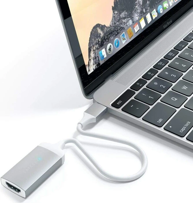 Satechi 4K 60Hz USB-C auf HDMI Adapter, silver