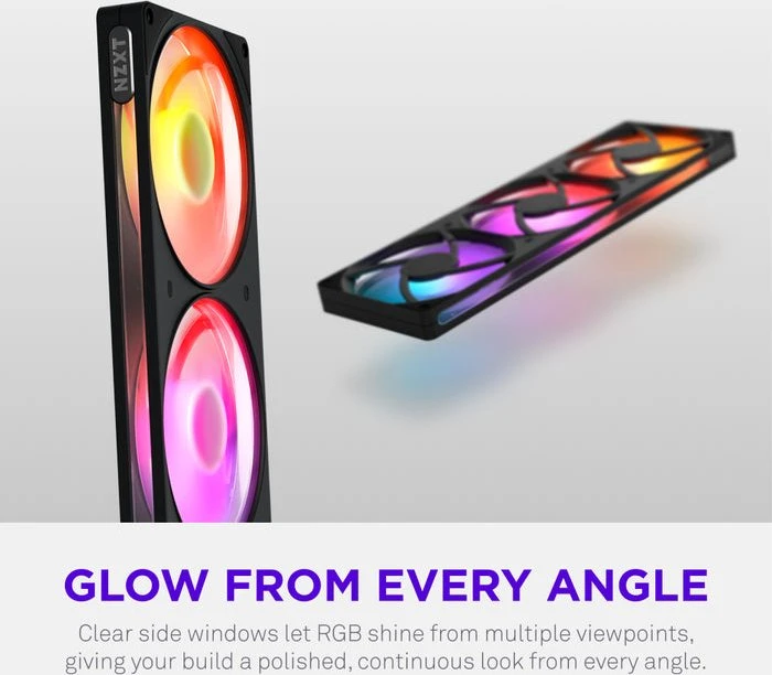 NZXT F420 RGB Reverse, schwarz, 3x 140mm