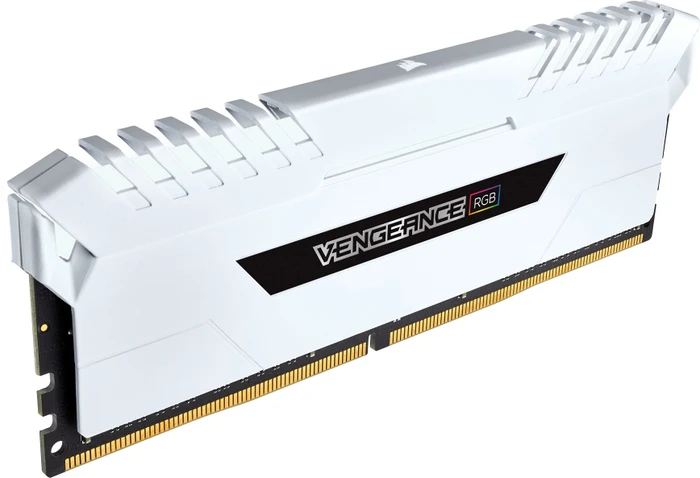 Corsair Vengeance RGB weiß UDIMM 16GB Kit, DDR4-3200, CL16-18-18-36