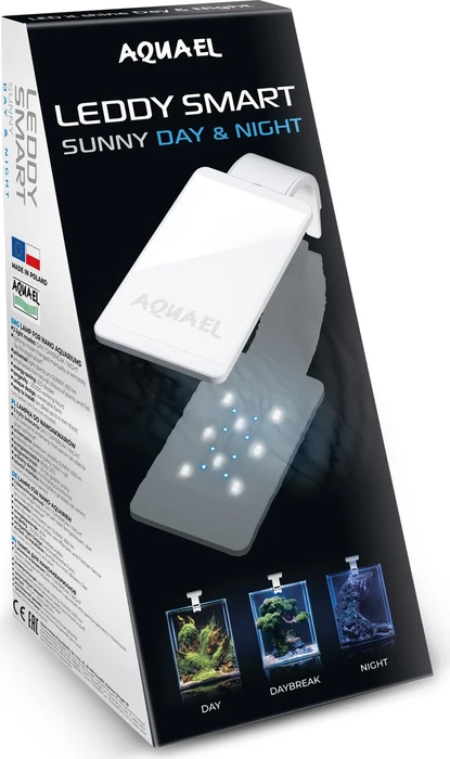 Aquael LED Leddy Smart Sunny Day & Night, schwarz, blau/weiß, 4.8W