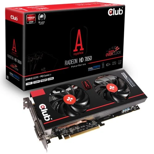 Club 3D Radeon HD 7850 royalAce, 2GB GDDR5, 2x DVI, HDMI, 2x mDP