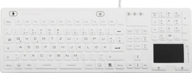 Renkforce iM-IKB110-WH Industrielle-Tastatur mit Touchpad, IP68, weiß, USB, DE (RF-4222503)