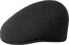 Kangol Wool 504 Kappe schwarz/gold