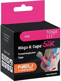 Höga Höga-K-Tape Silk Rolle 5m x 5cm rosa, 1 Stück