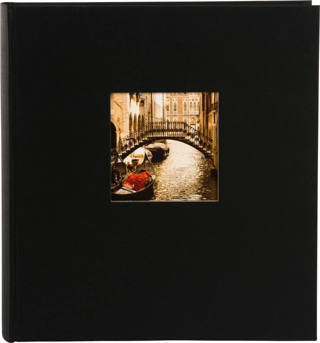 Goldbuch Buch Fotoalbum Bella Vista 30x31 weiße Seiten schwarz