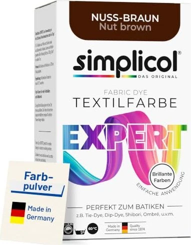 Simplicol Textil-Echtfarbe nuss-braun, 150ml
