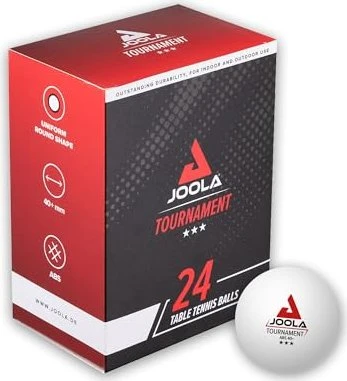 Joola Tournament 3-Stern 40+ Tischtennisbälle, 24 Stück
