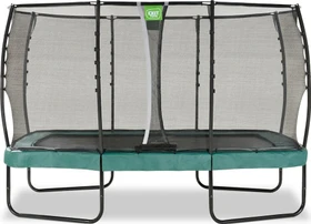 Exit Toys Allure Premium mit Sicherheitsnetz 214x366cm Trampolin grün