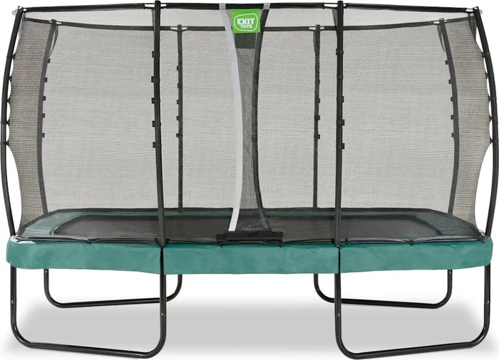 Exit Toys Allure Premium mit Sicherheitsnetz 214x366cm Trampolin grün