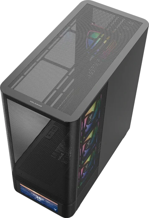 Modecom Volcano AQ500 ARGB Black, Glasfenster