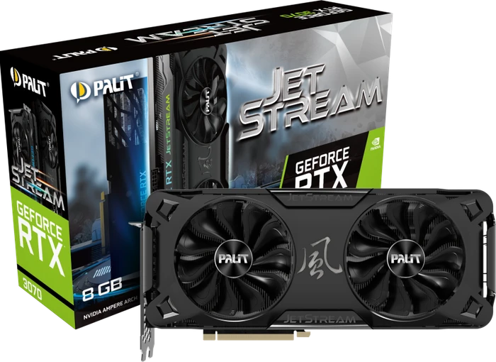 Palit GeForce RTX 3070 JetStream V1 (LHR), 8GB GDDR6, HDMI, 3x DP